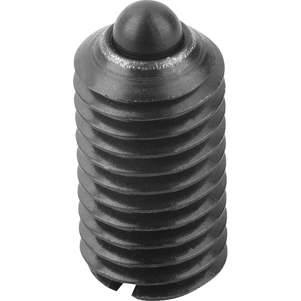 Kipp Spring Plunger Intensified Spring Force D=M16, L=24, Steel, Comp:Pin Steel, Pu=10 K0313.216 - main